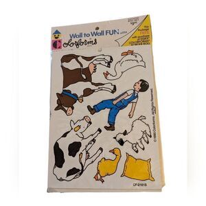 Colorforms vintage wall clings NWT‎